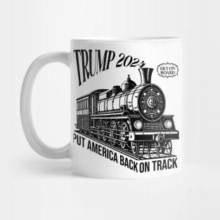 Trump Train, Trump 2024, Patriotic America 1st Trump Supporter, Republican Proud Conservative Mug